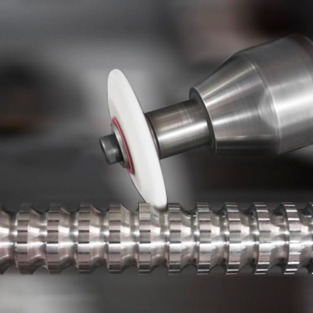 Broach reconditioning services India - CNC grinding wheel re-sharpening a broach tooth profile